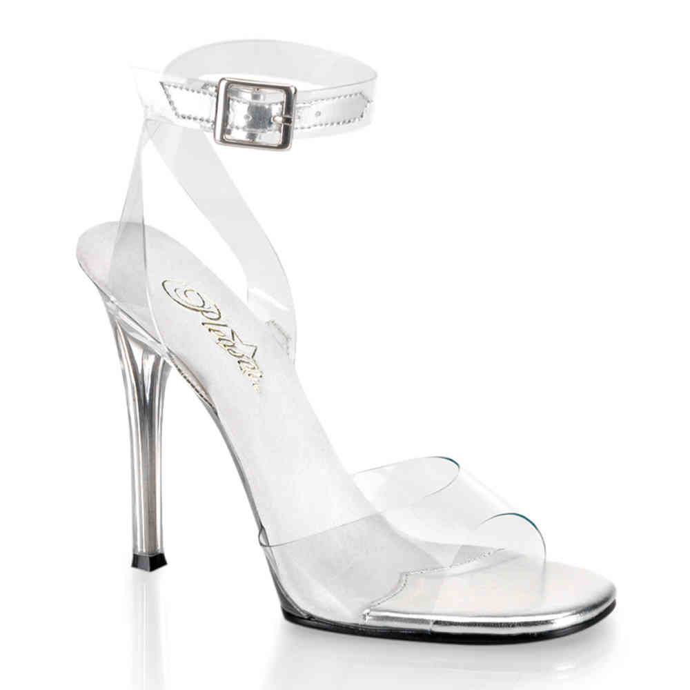 Fabulicious - GALA06 Ankle strap sandal - Transparent/Silver coloured Product image